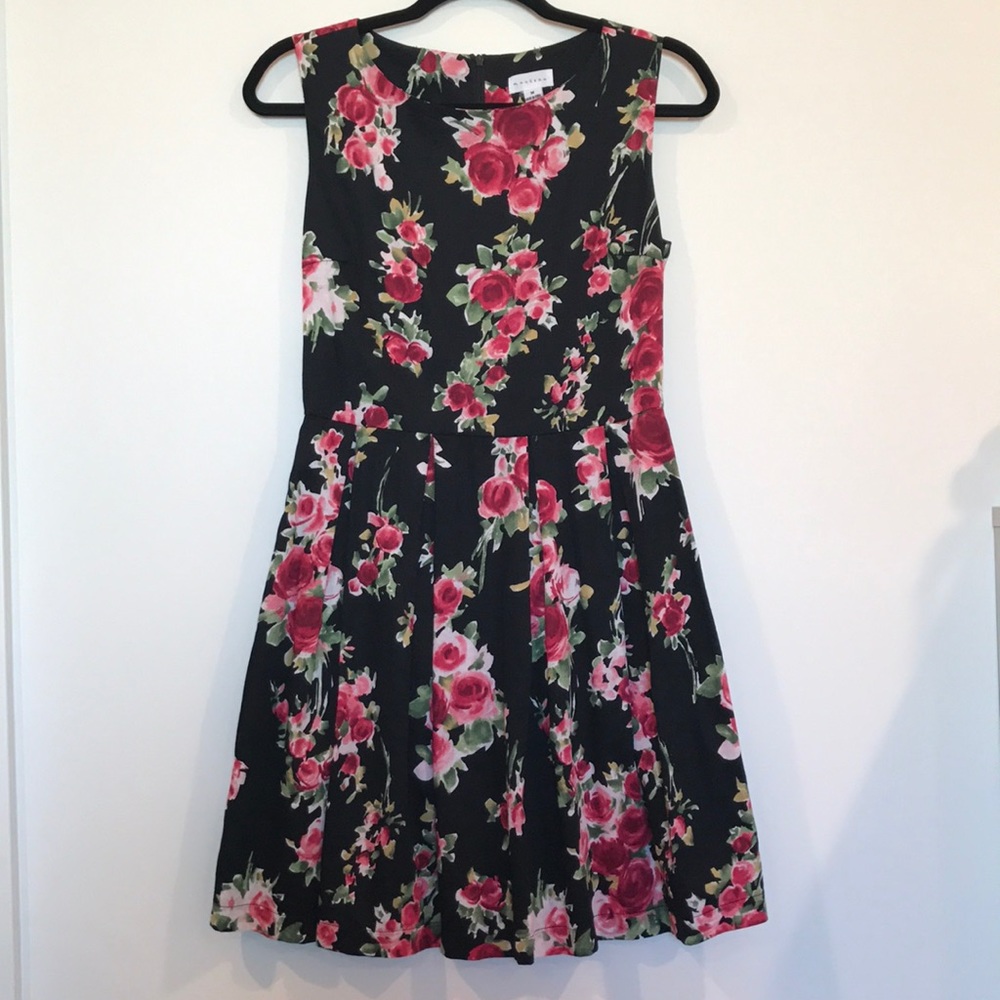 Floral Pleated Dress
